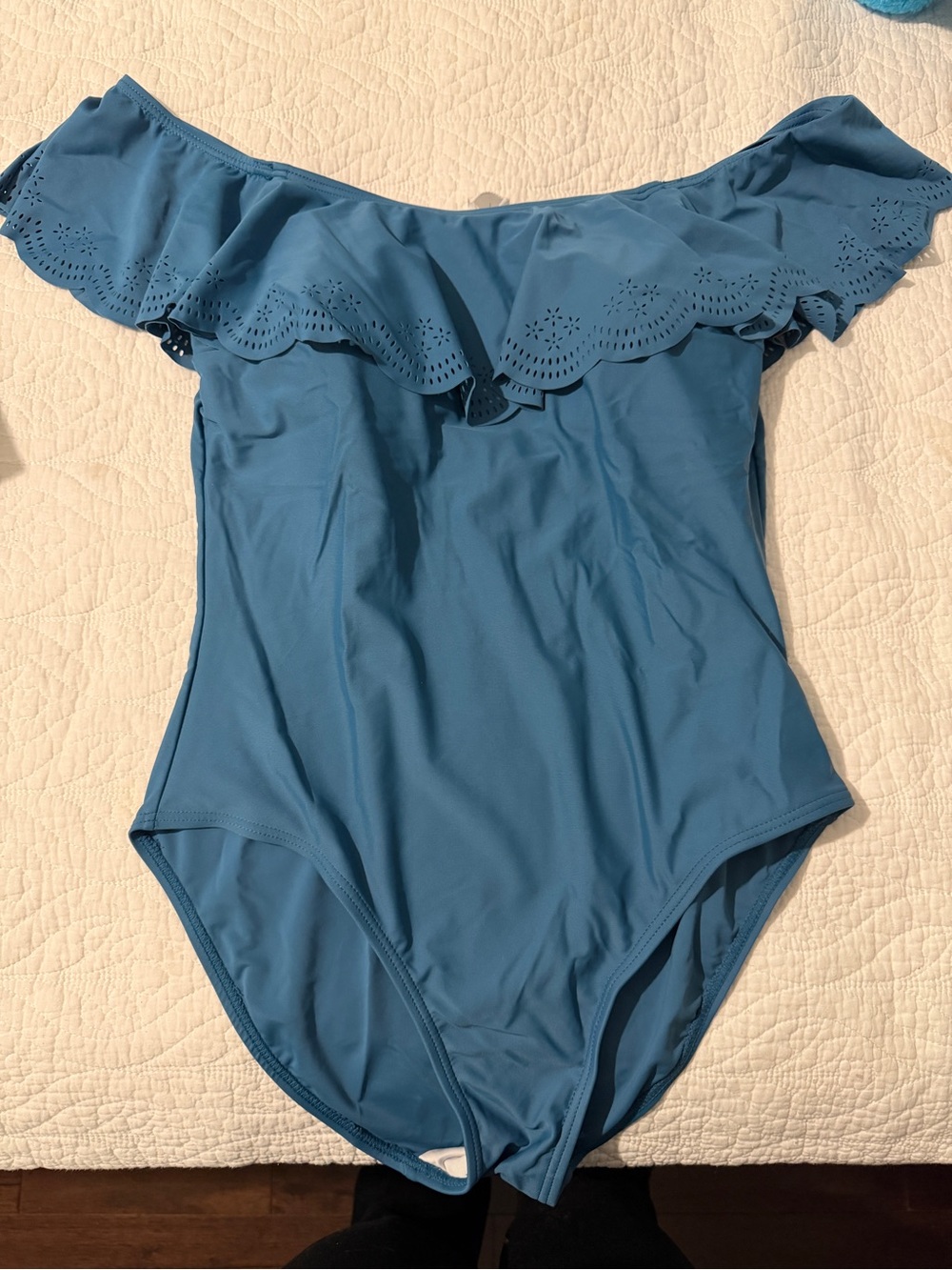 Blue Off Shoulder Bathing Suit Never Worn